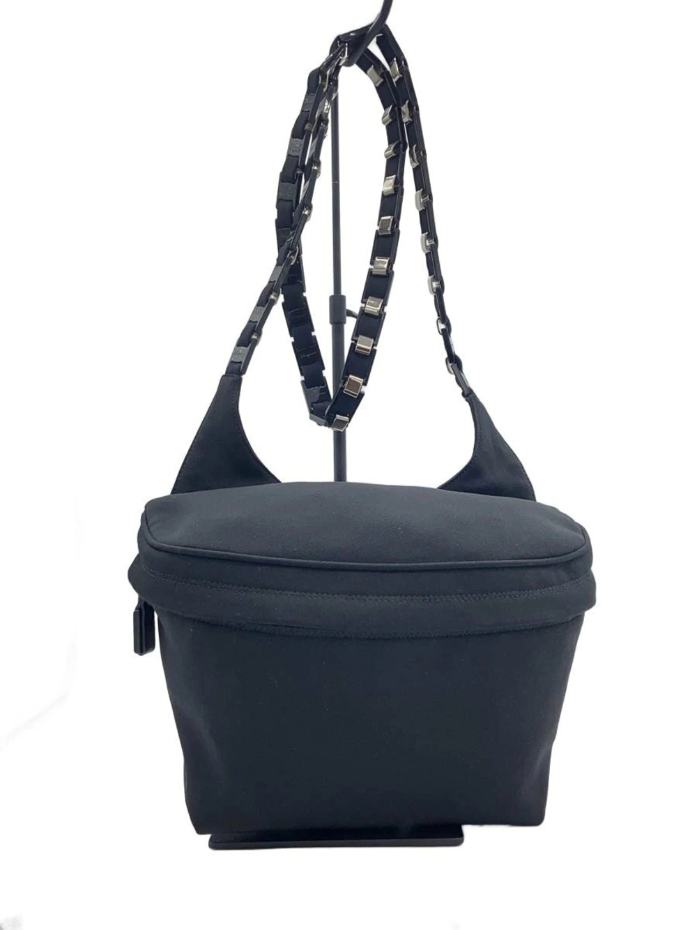 Salvatore Ferragamo Vera Chain Shoulder Bag Black